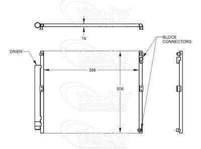 Visteon 6277 a/c condenser-ac condenser