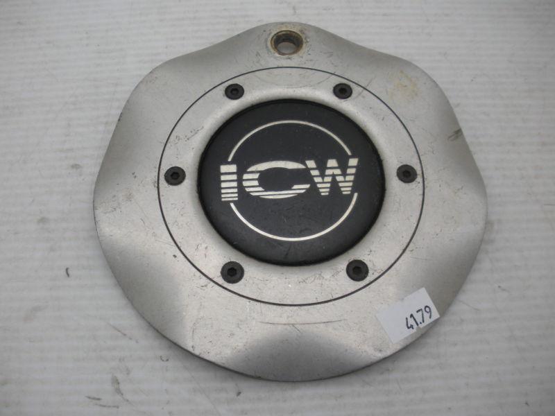 1- icw alum center cap aftermarket wheel cover hubcap