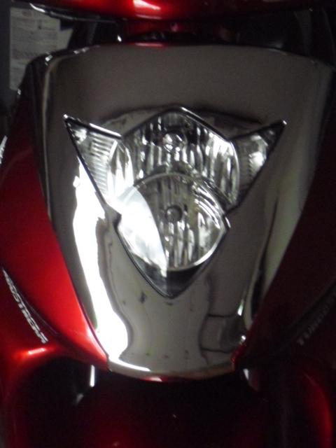 Scooter gy6 150cc chrome front headlight cover with suzuki gsxr  headlight lamp