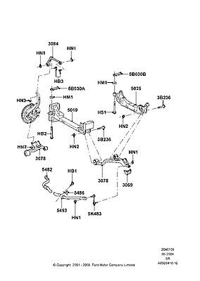 4w6z5482aa bar stabilizer 04 05 thunderbird