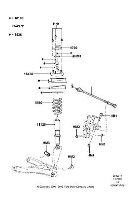 1l2z18125eb shock absorber assy 02 03 mountaineer