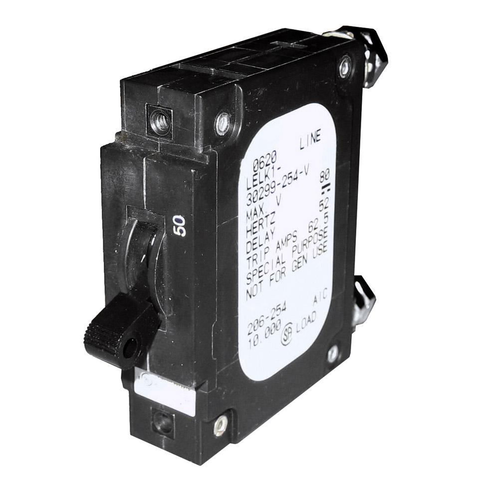 Paneltronics 'c' frame magnetic circuit breaker - ce - 50 amp - single pole 206-