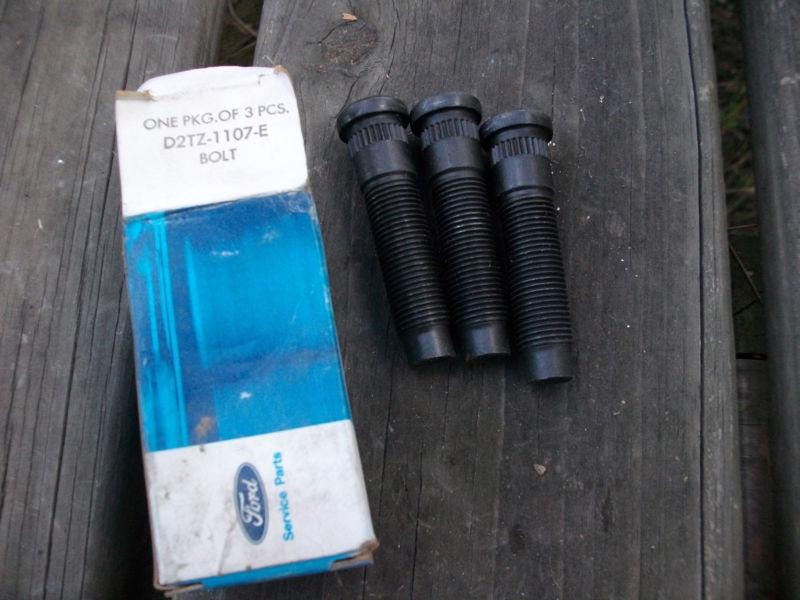  1972 72 ford truck nos wheel stud box of 3 pieces    d2tz-1107-e