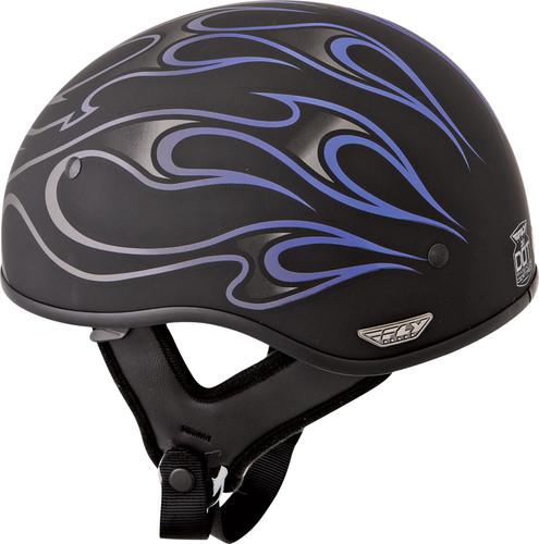 Fly racing .357 graphics motorcycle helmet purple flame x-large