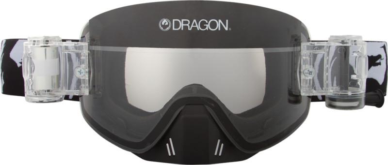 Dragon alliance nfx goggles with rapid roll lens coal/clear lens