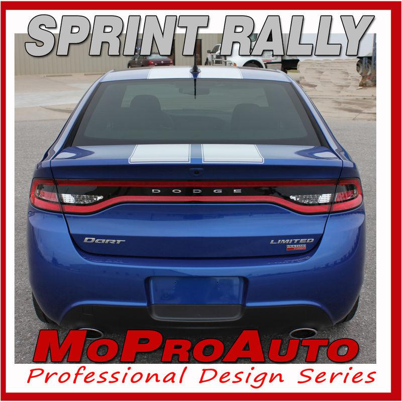 2013 / dodge dart racing rally stripes trunk / vinyl decals graphics 3m sx1
