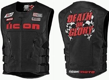 Icon vest reg death or glory black l/xl 2830-0168