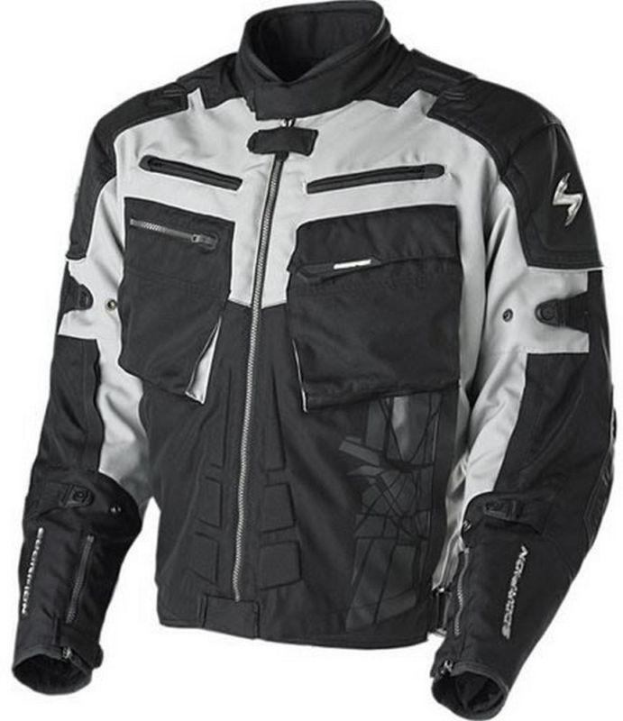Scorpion xdr assault motorcycle jacket - grey - 2xl