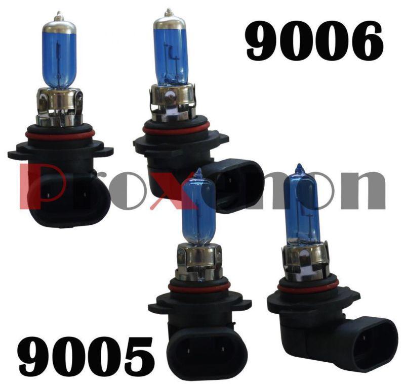 Combo 9006 9005 white 5000k xenon halogen 12v headlight #c3 lamp bulb lo/hi beam