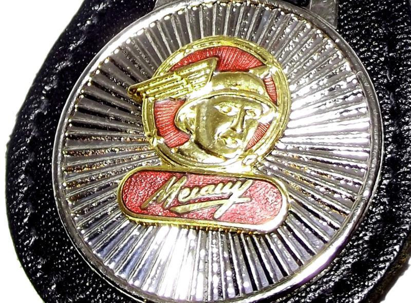 1955 mercury ford - messenger god leather keyring key fob classic looking 1950's