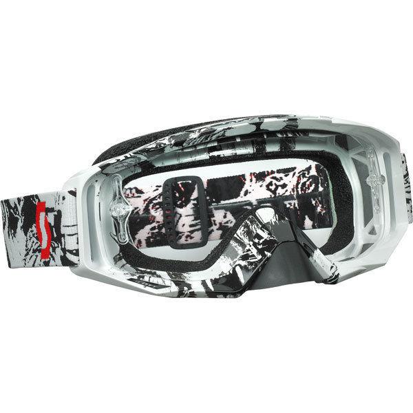 Black white/clear afc scott usa tyrant tiger goggles