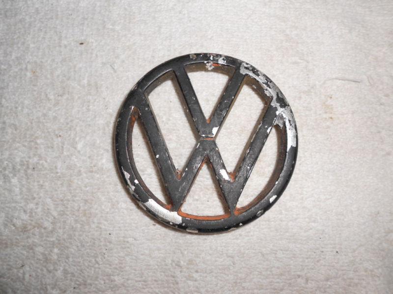 Volkswagen vw type 3 notchback fastback squareback original aluminum hood emblem