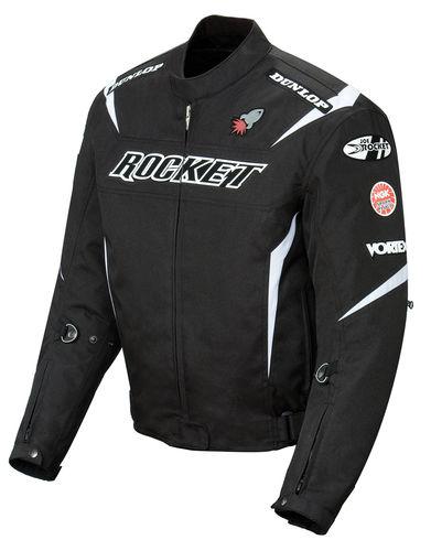 New joe rocket ufo solid jacket,black/white,xxl