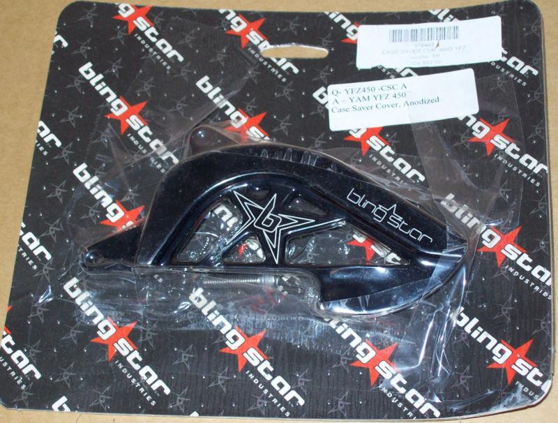 Bling star case saver cover yamaha yfz450 black anodized new 