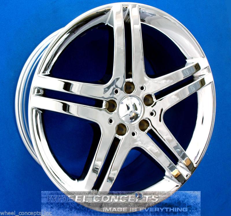 Mercedes sl500 sl550 sl600 19 inch chrome wheels sl 500 550 600 factory oem 19"