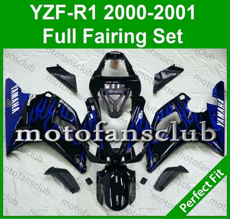 Fit yamaha yzf r1 00 01 yzfr1 2000 2001 1000 fairing bodywork plastics #13 c