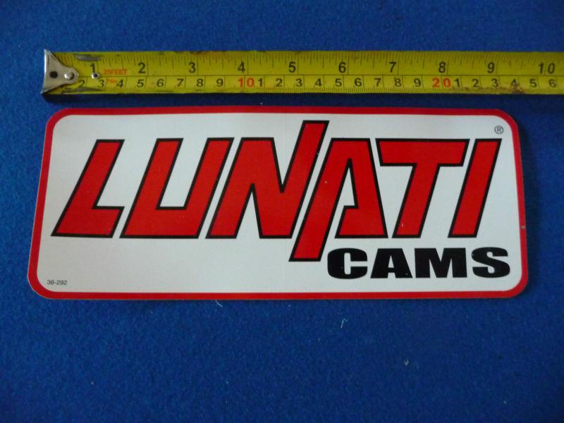 Large lunati cams stcker decal 91/2" x 3 3/4"