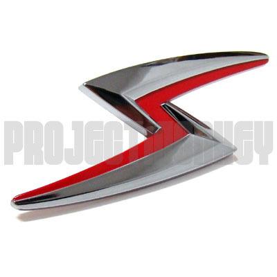 Jdm nissan silvia lightning bolt emblem 240sx s15 sr20det genuine part japan oem