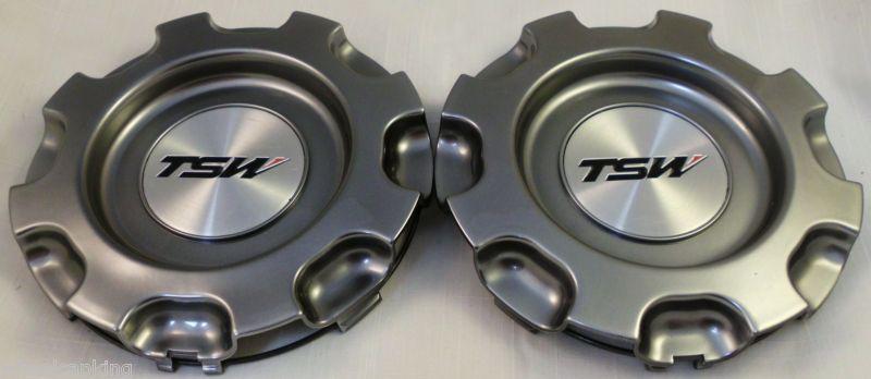 Tsw wheels dark gray custom wheel center cap caps set of 2 # cap-14301 new!