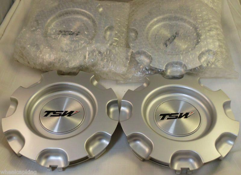 Tsw wheels silver custom wheel center cap caps set of 4 # cap-8762 new!