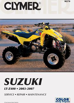 Clymer repair manual, suzuki lt-z400 2003-2008