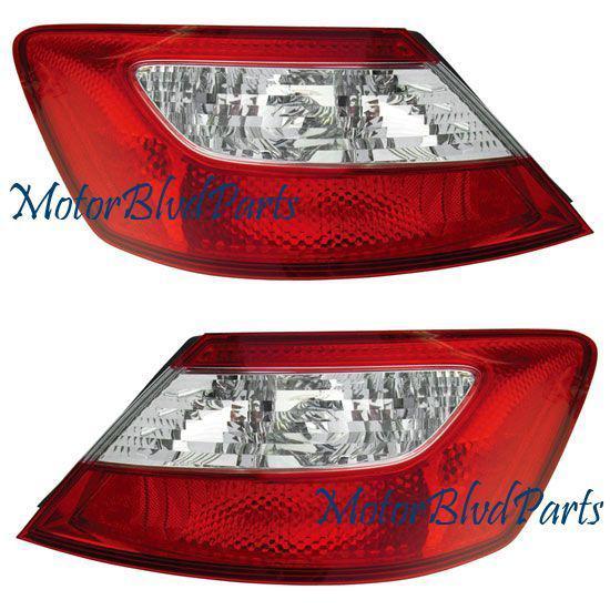 06-08 civic 2d tail lights rear lamps left+right pair