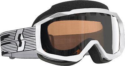 Scott hustle snocross goggle white w/acs chrome lens 217784-0002015