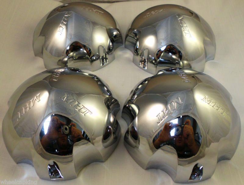 Mht wheels chrome custom wheel center cap caps set of 4 # 11269-1 rev new!