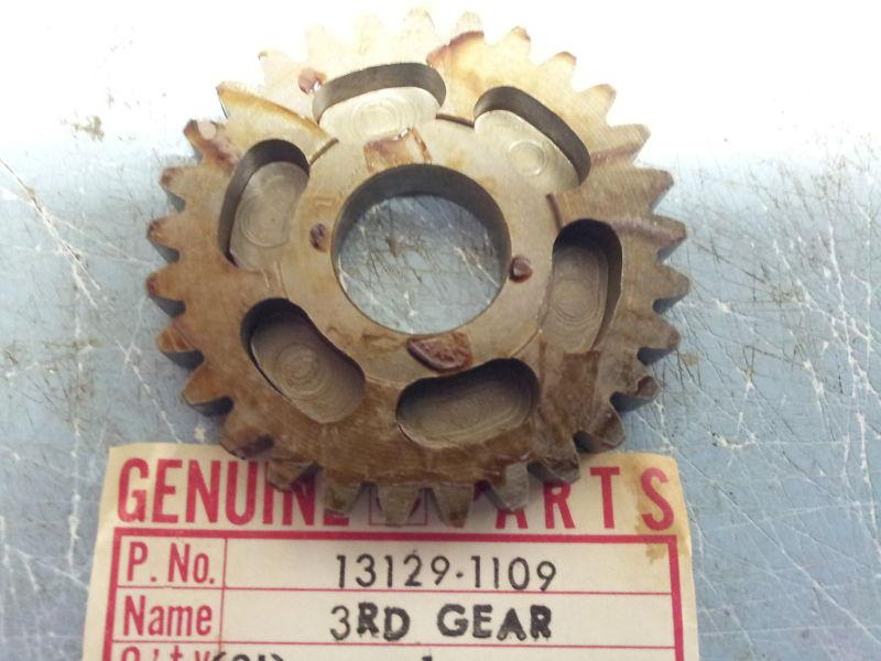 Kawasaki kdx80 a 1980-1981 kx80 a 1979-1980 3rd drive gear 13129-1109 nos