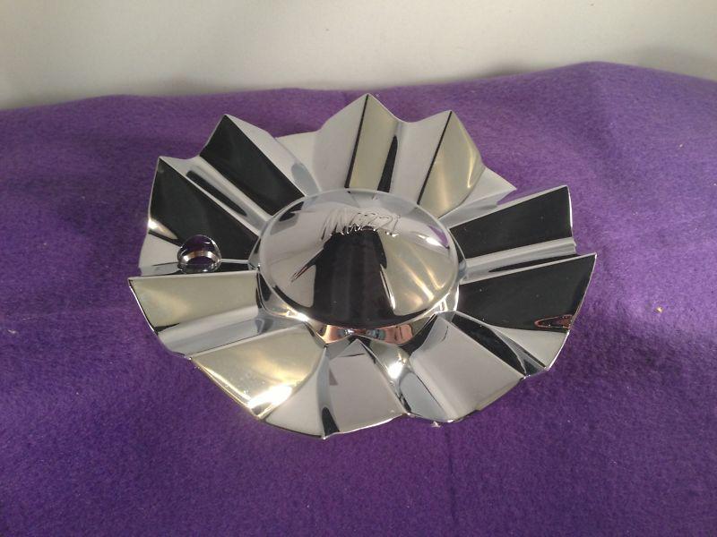 Mazzi chrome custom wheel center cap (1) p/n # c10310