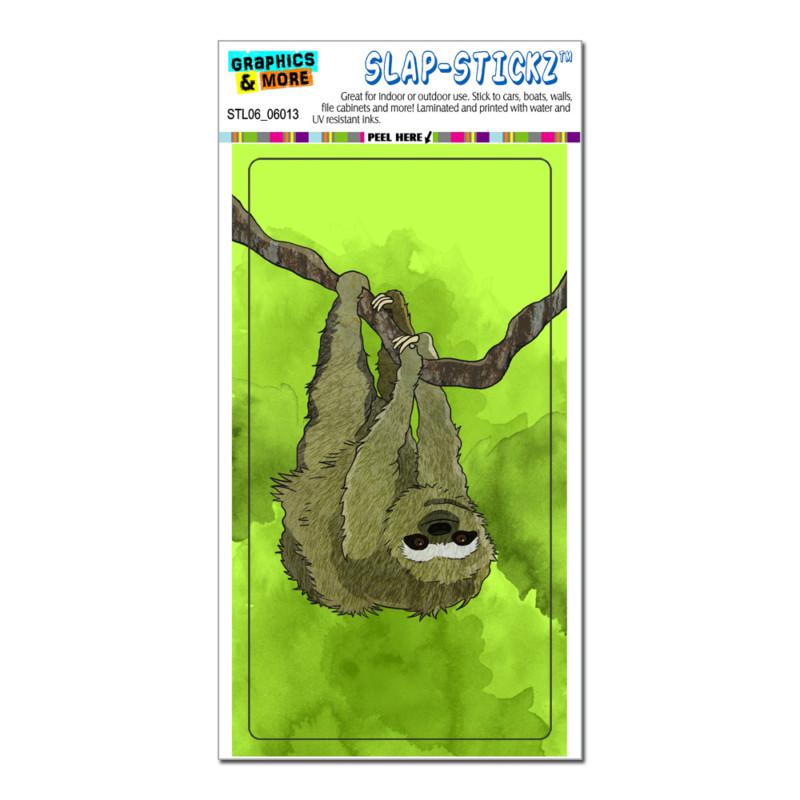 Sloth watercolor - slap-stickz™ automotive car window locker bumper sticker