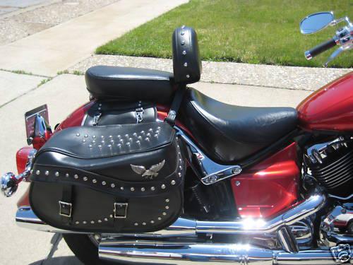  yamaha 650 v-star  driver's backrest quick release no tools silverado or custom