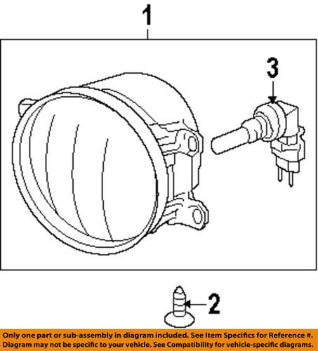 Toyota oem 8122006071 fog light-fog lamp assembly