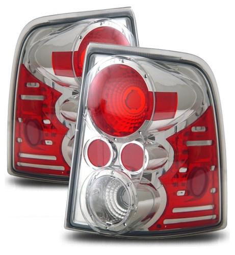 02-05 ford explorer/mountaineer 4dr chrome altezza tail light brake backup lamps