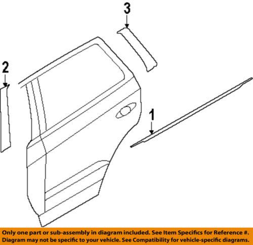 Hyundai oem 832202b000 exterior-rear-belt weather strip