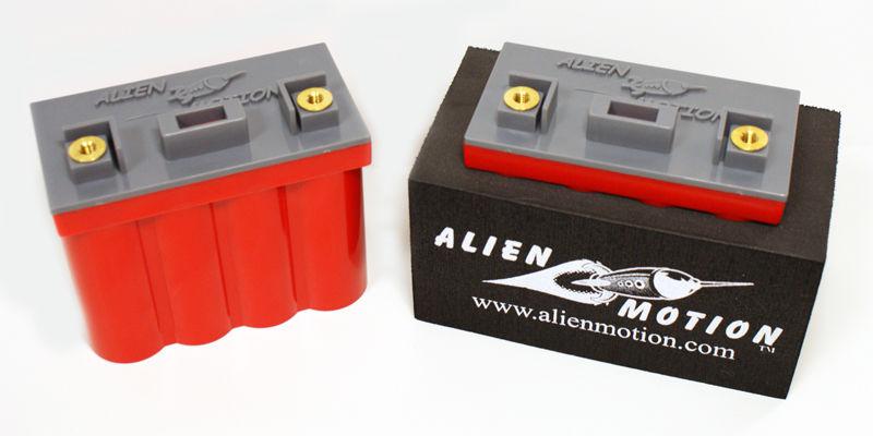 Alien motion 12v 8 cell lifepo4 lithium battery am8-01 right + positive usa made