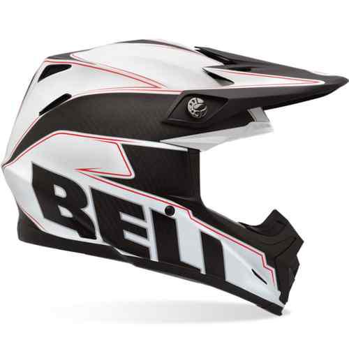 Bell moto-9 carbon emblem white helmet x-small xs new 2013