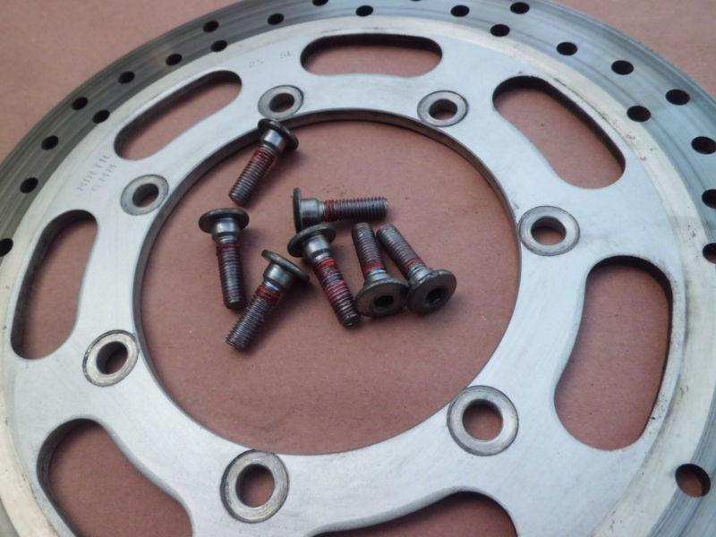 04-08 kawasaki vulcan mean streak 1600 vn1600 rear brake rotor disc w/ hardware