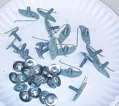 New 1964 chevy impala front fender moulding clips