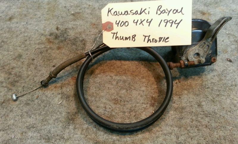 Kawasaki bayou 400 4x4  1994 thumb throttle and cable. 