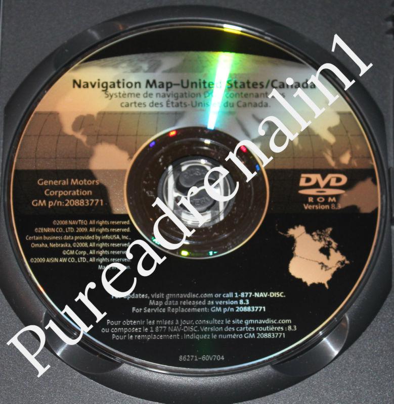 2007 2008 2009 buick lucerne cxl cxs cx navigation map disc dvd 8.3 20883771