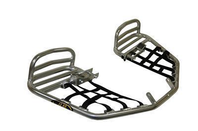 Um racing nerf bars pro peg aluminum brushed for use on honda® atv pair