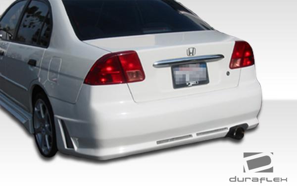 Duraflex rear bumper body kit 01 02 03 04 05 honda civic 4dr 100245