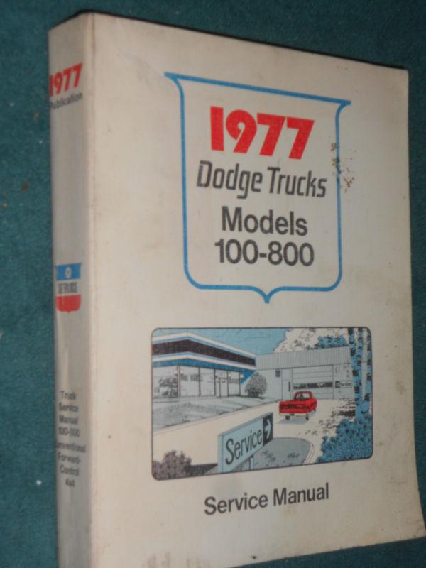 1977 dodge truck shop manual / nice original main book for 1978 red express++