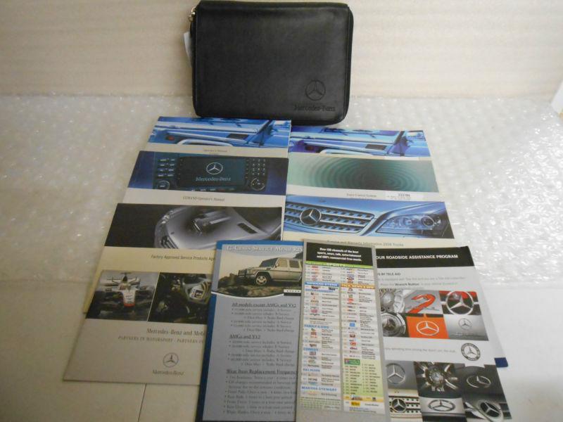 2008 mercedes-benz g500 g-class owners manual literature & leather case