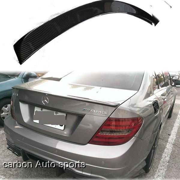 Carbon fiber mercedes benz 08 w204 c class sedan type trunk spoiler