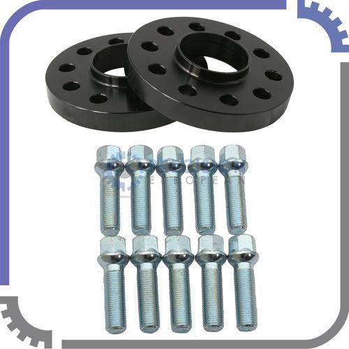 20mm audi a4 a5 5x112 hubcentric wheel spacers (66.56) + 10 zinc ball seat bolts