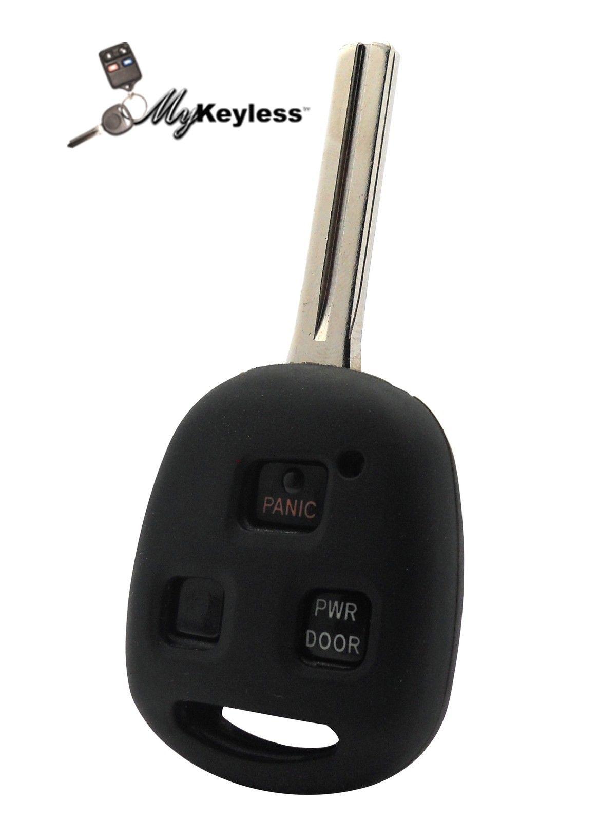 New replacement uncut lexus key keyless entry remote combo + protective jacket