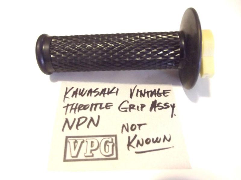 Kawasaki vintage rh throttle grip/tube assy npn "application not known"  nos