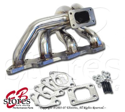 Exhaust t25/28 manifold header 240sx ka24 89-98 bottom